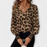 JADRANKA - STYLISED LEOPARD BLOUSE