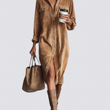 BEATRIZ - LOOSE FIT MIDI DRESS LUXE