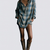 ISABEL - LONG SLEEVE MINI DRESS LUXE